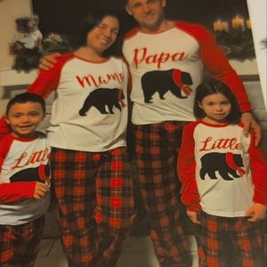 Family matching Christmas pajamas